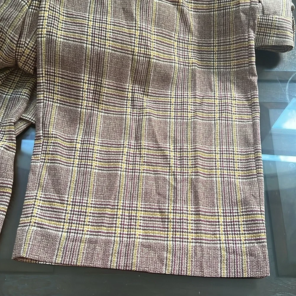 Vince Camuto Plaid Pleated Wide-Leg Pants (Plus Size) - Picture 14 of 15